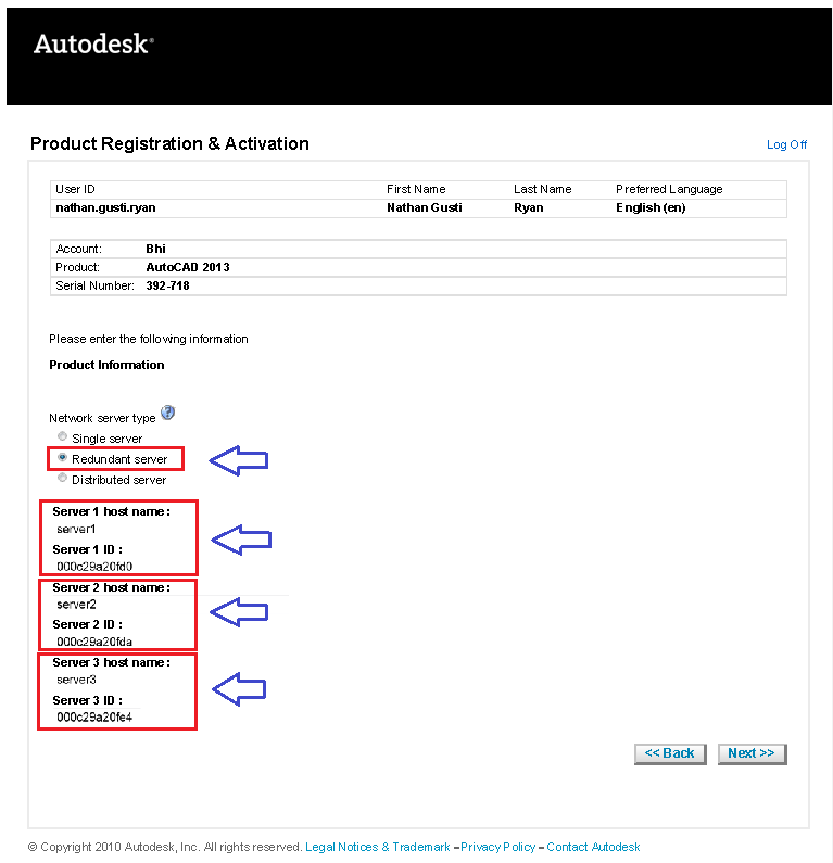 Заимствование лицензии AUTOCAD 2013. Product registration